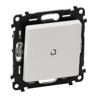 Механизм выключателя 1-кл. СП Valena Life 10А IP20 250В 10АХ с подсветкой с лиц. панелью белый